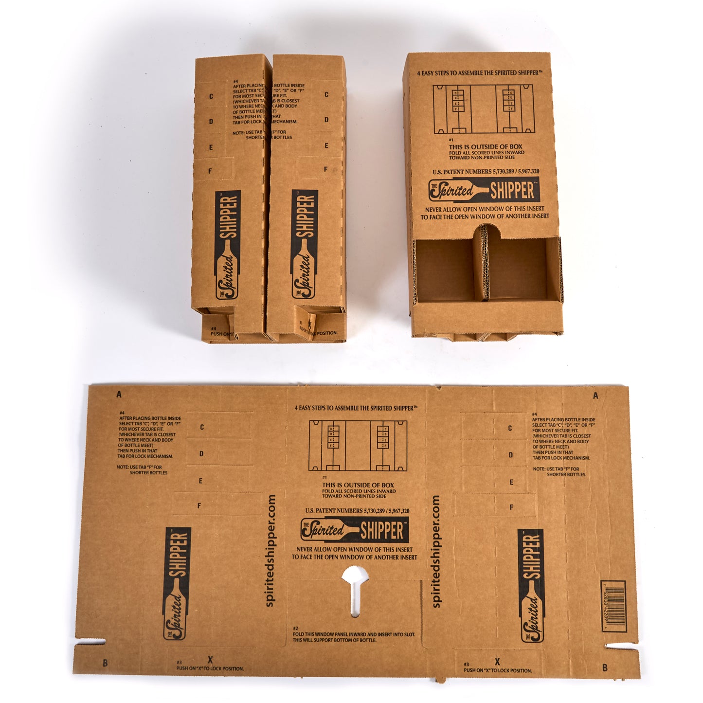 Bottle Insert For Two 750 ml or Two 1 liter Bottles