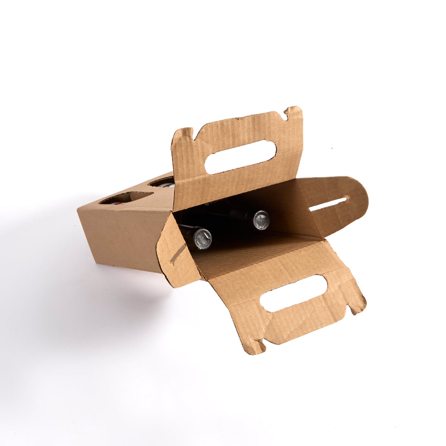 Two Bottle Brown Wine Tote