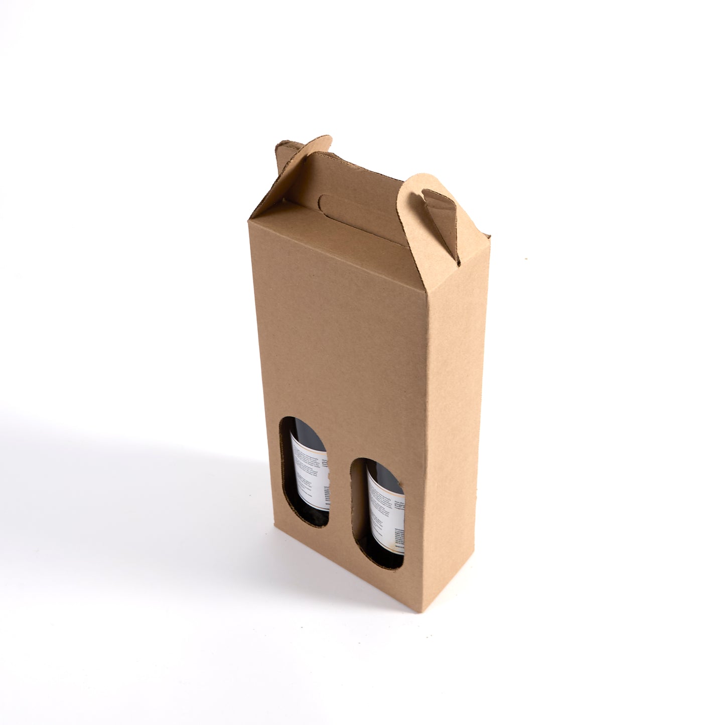 Two Bottle Brown Wine Tote
