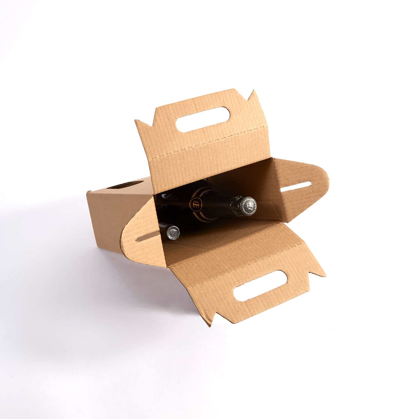 Two Bottle Magnum Brown Wine Tote