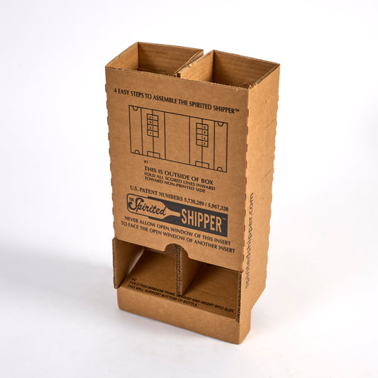 Bottle Insert For Two 750 ml or Two 1 liter Bottles