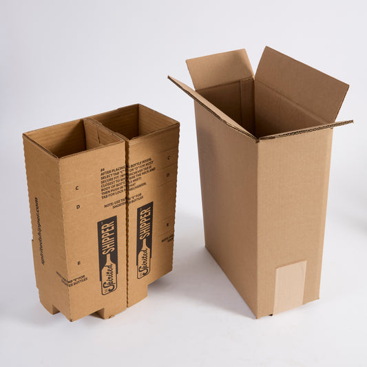 Two Bottle Magnum Shipping Box – SSM2 - Insert and Box