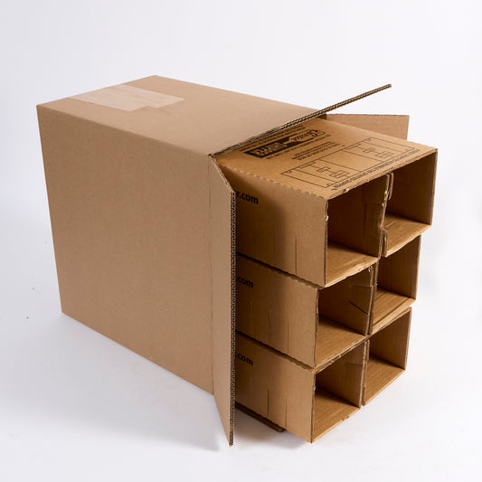 Six Bottle Magnum Shipping Box – SSM6 - Insert and Box