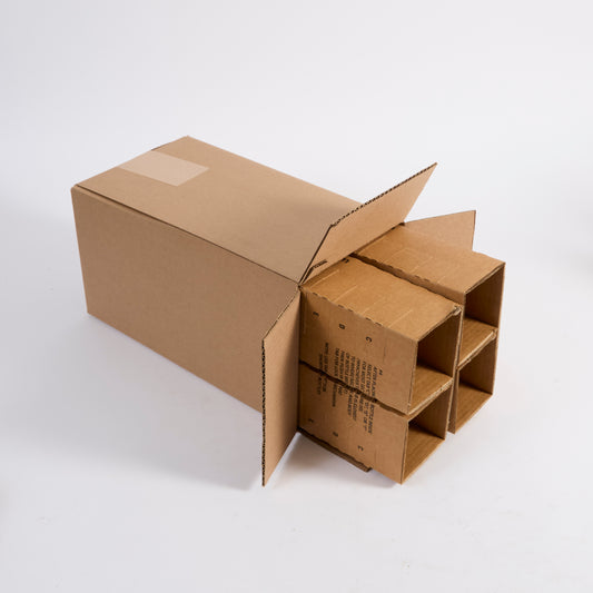 Four Bottle Wine Shipper – SS4 - Insert and Box