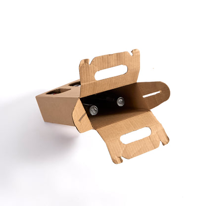 Two Bottle Brown Wine Tote