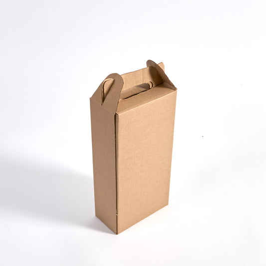 Two Bottle Brown Wine Tote