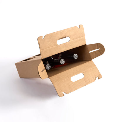 Three Bottle Brown Wine Tote
