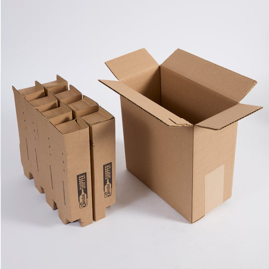 Eight Bottle Shipper - 375ml / Beer  – SSB8 - Insert and Box