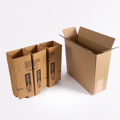 Three Bottle Magnum Shipping Box – SSM3 - Insert and Box
