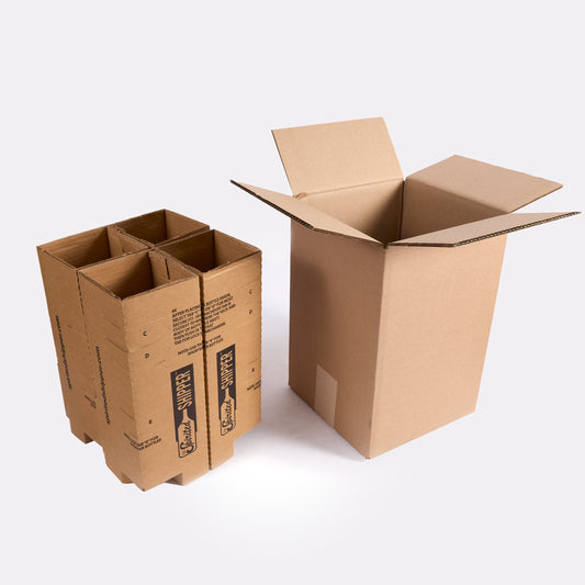 Four Bottle Magnum Shipping Box – SSM4 - Insert and Box