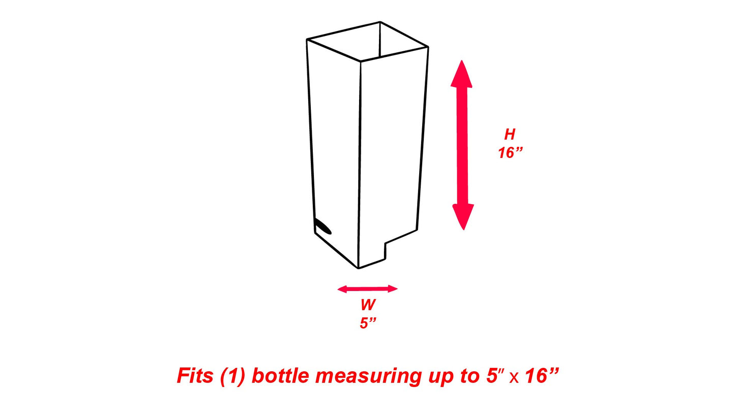Magnum Insert  For One Bottle