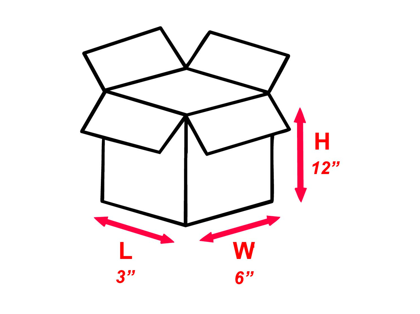 Shipping Box 3x6x12 Same Box as SSB2