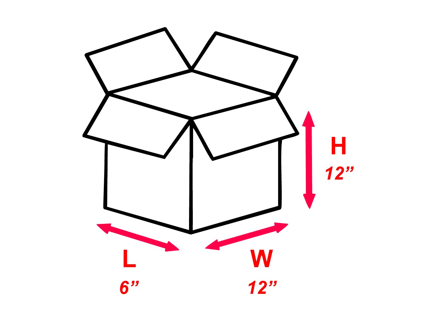 Shipping Box 12x6x12 Same Box as SSB8 – SpiritedShipper