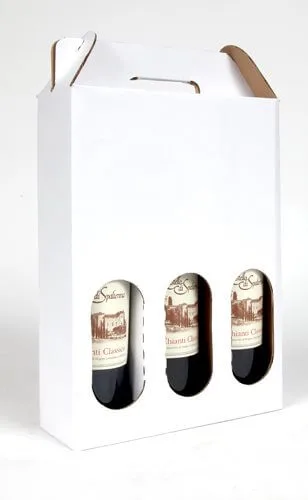 wine carrier for three bottles