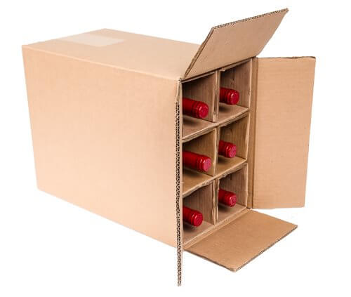 4 Bottle Wine Shipping Box SpiritedShipper.com boxes are UPS & FEDEX Approved