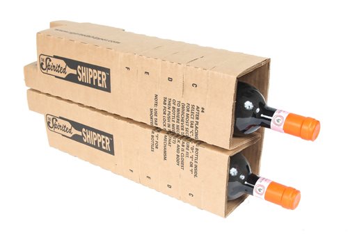 4 Bottle Wine Shipping Box SpiritedShipper.com boxes are UPS & FEDEX Approved 